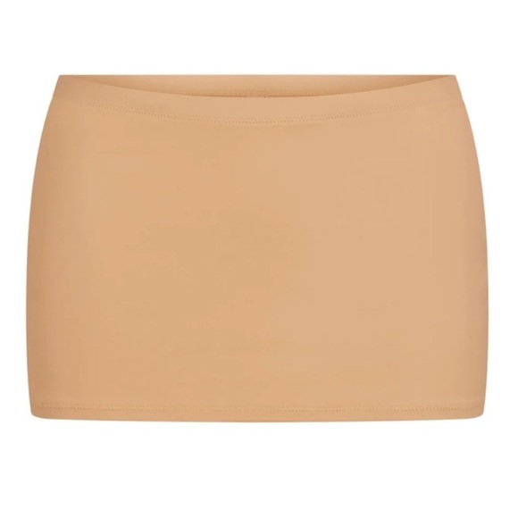 Skims Swim Micro Mini Skirt, Ochre, XXS - New - Picture 2 of 7